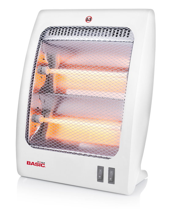 Basic Home Calefactor Eléctrico 400-800W 8 cm x 36 cm x 25 cm (4 Unidades)