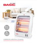Basic Home Calefactor Eléctrico 400-800W 8 cm x 36 cm x 25 cm (4 Unidades)