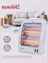 Basic Home Calefactor Eléctrico 400-800W 8 cm x 36 cm x 25 cm (4 Unidades)