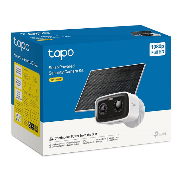 TP-Link Tapo C400 KIT Caja de cámara de seguridad IP para exterior con resolución de 1920 x 1080 píxeles