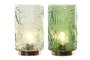 DKD Home Decor Decoración Luminosa Cristal Hojas Surtido 2
