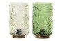 DKD Home Decor Decoración Luminosa Cristal Hojas Surtido 2