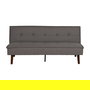 Sofá-Cama Gris Metal-Madera Salón 181 X 102 X 85 cm