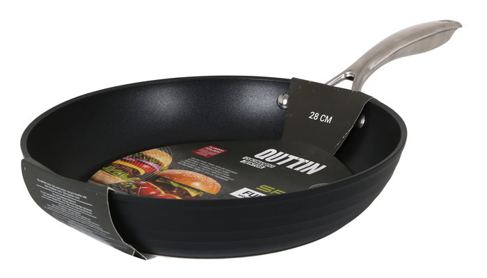 Quttin Sarten 28 cm Aluminio Forjado Induccion Full Spiral (4 Unidades)