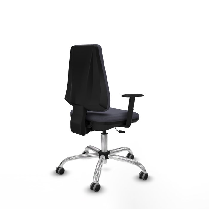 PIQUERAS Y CRESPO Silla de oficina Elche Gris oscuro con Base cromada PIQUERAS Y CRESPO Silla de oficina Elche Gris oscuro con Base cromada