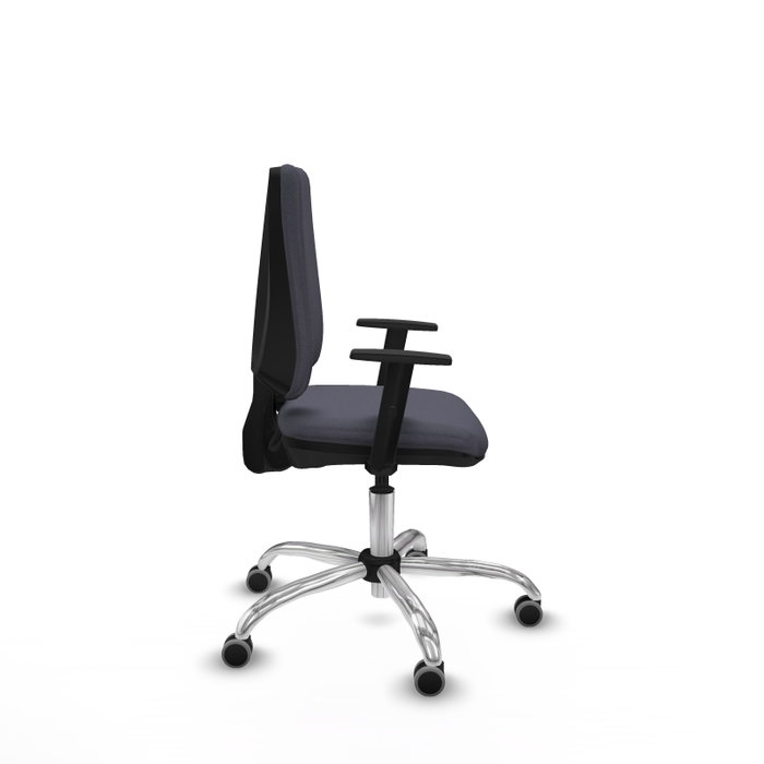 PIQUERAS Y CRESPO Silla de oficina Elche Gris oscuro con Base cromada PIQUERAS Y CRESPO Silla de oficina Elche Gris oscuro con Base cromada