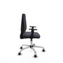 PIQUERAS Y CRESPO Silla de oficina Elche Gris oscuro con Base cromada