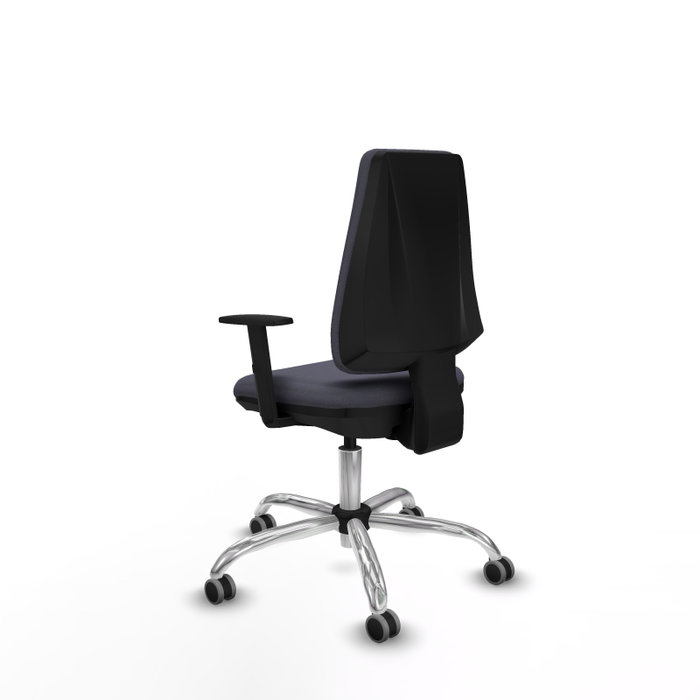 PIQUERAS Y CRESPO Silla de oficina Elche Gris oscuro con Base cromada PIQUERAS Y CRESPO Silla de oficina Elche Gris oscuro con Base cromada
