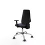 PIQUERAS Y CRESPO Silla de oficina Elche Gris oscuro con Base cromada