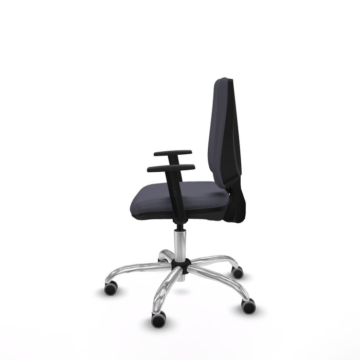 PIQUERAS Y CRESPO Silla de oficina Elche Gris oscuro con Base cromada PIQUERAS Y CRESPO Silla de oficina Elche Gris oscuro con Base cromada