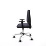 PIQUERAS Y CRESPO Silla de oficina Elche Gris oscuro con Base cromada