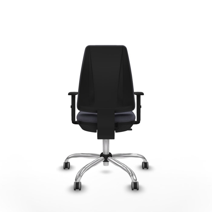 PIQUERAS Y CRESPO Silla de oficina Elche Gris oscuro con Base cromada PIQUERAS Y CRESPO Silla de oficina Elche Gris oscuro con Base cromada