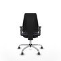 PIQUERAS Y CRESPO Silla de oficina Elche Gris oscuro con Base cromada