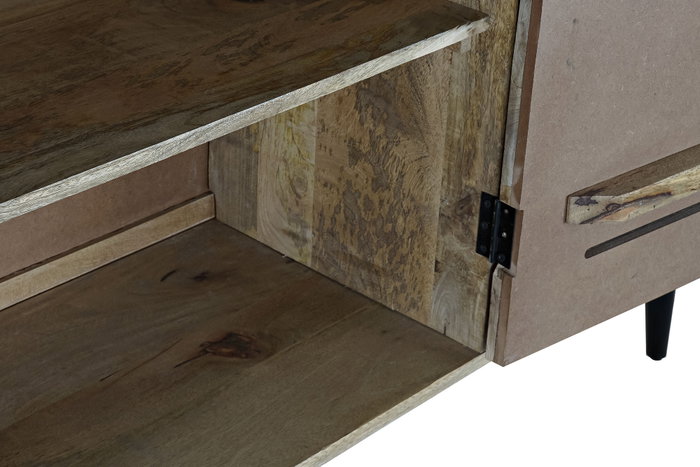 DKD Home Decor Buffet Alpino Negro 140 x 40 x 93 cm