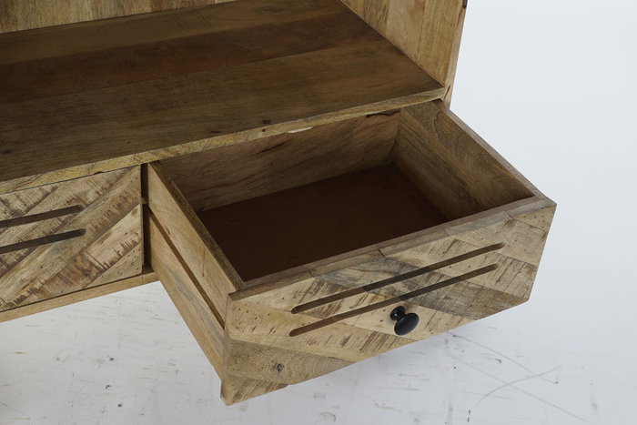 DKD Home Decor Buffet Alpino Negro 140 x 40 x 93 cm