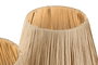 DKD Home Decor Lámpara Sobremesa Tropical Blanco Marron Cerámica Ráfia 22 x 31 x 22 cm (6 Unidades)