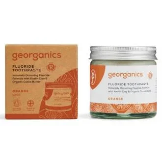 GEORGANICS Dentífrico Pasta Dental Natural con Flúor 1350 ppm - Sabor Naranja Orgánico 60 ml - Vegano, COSMOS Orgánico, Cruelty-Free GEORGANICS Dentífrico Pasta Dental Natural con Flúor 1350 ppm - Sabor Naranja Orgánico 60 ml - Vegano, COSMOS Orgánico, Cruelty-Free