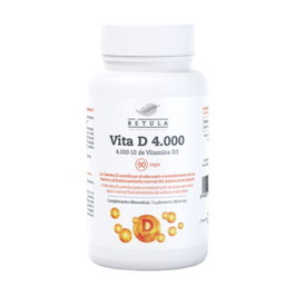 Betula Vitamina D 4000 UI 90 cápsulas Complemento Alimenticio D3