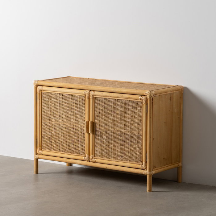 Mueble Auxiliar Natural Ratán Salón 97,50 X 40 X 65 cm Mueble Auxiliar Natural Ratán Salón 97,50 X 40 X 65 cm