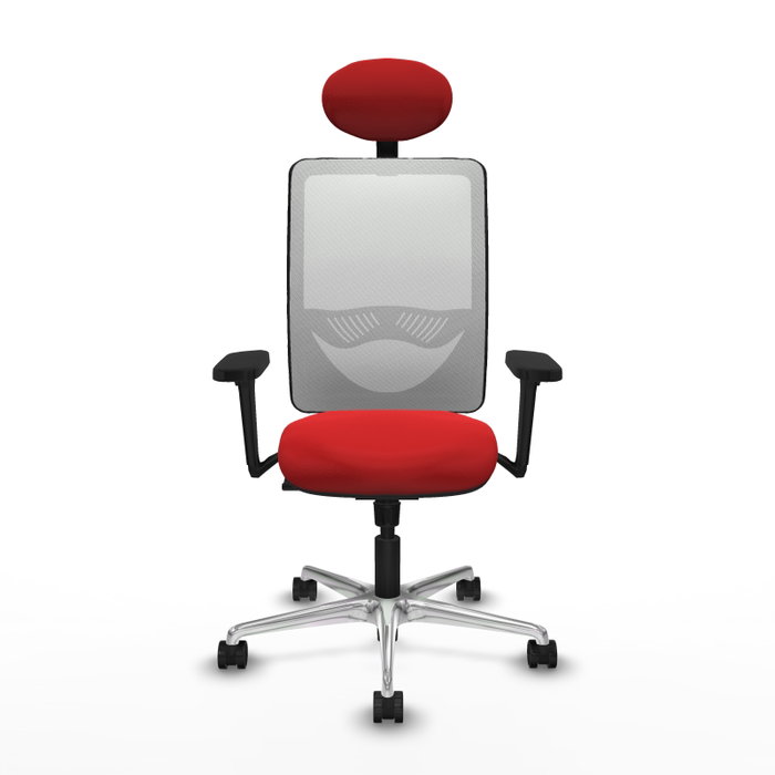 PIQUERAS Y CRESPO Silla de oficina Zulema Mecanismo Sincro Rojo y Blanco PIQUERAS Y CRESPO Silla de oficina Zulema Mecanismo Sincro Rojo y Blanco