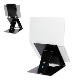 R-Go Tools Riser Duo Soporte ajustable para portátil y tablet, negro