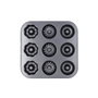 Quid Molde 9 Donuts Sweet Grey Gris 26,3x26,3x2,4 cm