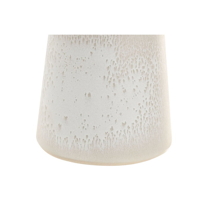 DKD Home Decor Jarrón de Cerámica Ondulado Blanco 26x26x33 cm