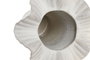 DKD Home Decor Jarrón de Cerámica Ondulado Blanco 26x26x33 cm