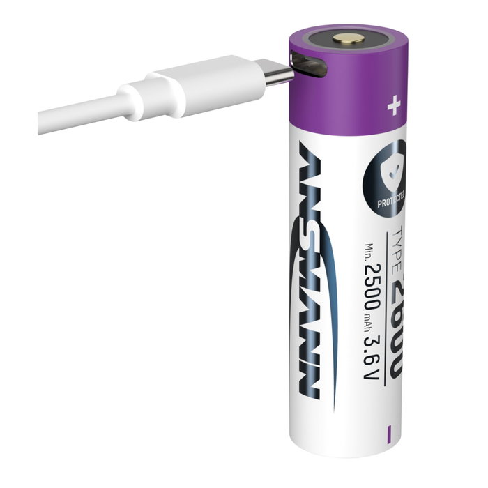 Ansmann Li-Ion 18650 2600mAh 3,6V Micro-USB