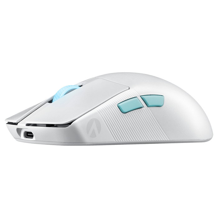 ASUS ROG Harpe Ace Aim Lab Edition Ratón Gaming Inalámbrico Ambidiestro Blanco, 36000 DPI, Opto-Mecánico, Conexión RF/Bluetooth/USB-C
