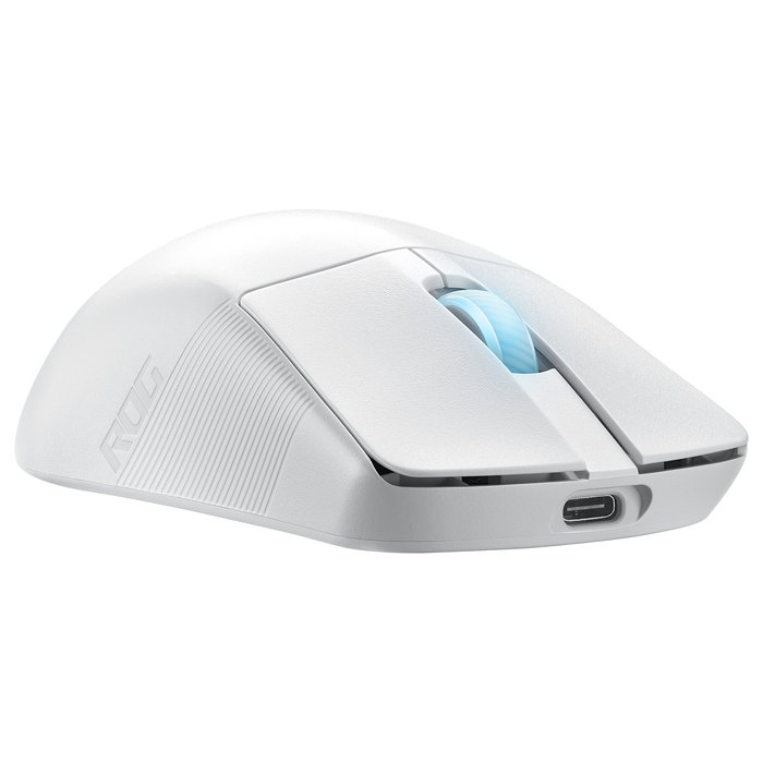 ASUS ROG Harpe Ace Aim Lab Edition Ratón Gaming Inalámbrico Ambidiestro Blanco, 36000 DPI, Opto-Mecánico, Conexión RF/Bluetooth/USB-C