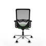 PIQUERAS Y CRESPO Silla de oficina Zulema con mecanismo Sincro/Traslack, Verde y Gris