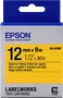 Epson LK-4YBP Cinta Negro sobre Amarillo Pastel