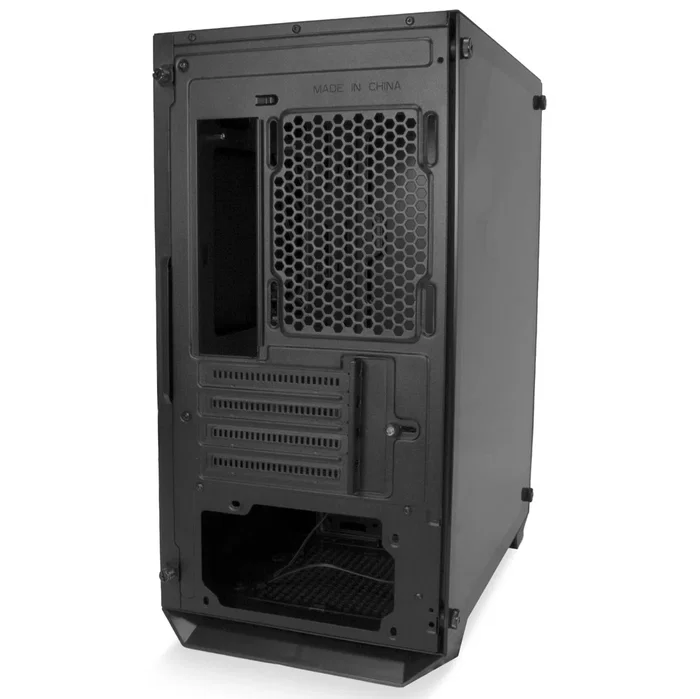 Deep Gaming M235 Caja PC Gaming Micro-ATX Negro con RGB, Ventana de Vidrio Templado y Soporte para Refrigeración Líquida - Compatible con Placas micro-ATX/ITX, Gráficas de 300mm