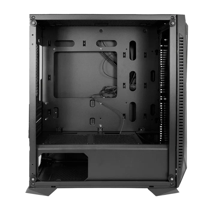 Deep Gaming M235 Caja PC Gaming Micro-ATX Negro con RGB, Ventana de Vidrio Templado y Soporte para Refrigeración Líquida - Compatible con Placas micro-ATX/ITX, Gráficas de 300mm