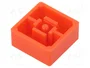 Aratas (Formerly Omron Components) Botón a presión cuadrado naranja 5,5mm