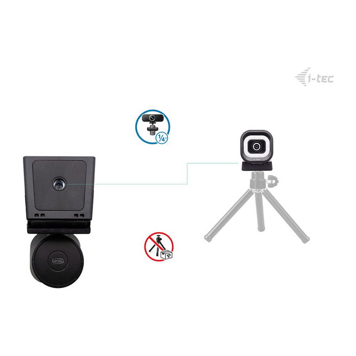 I-tec SOLOMON 700 STREAM 4K Webcam con Anillo de Luz LED I-tec SOLOMON 700 STREAM 4K Webcam con Anillo de Luz LED