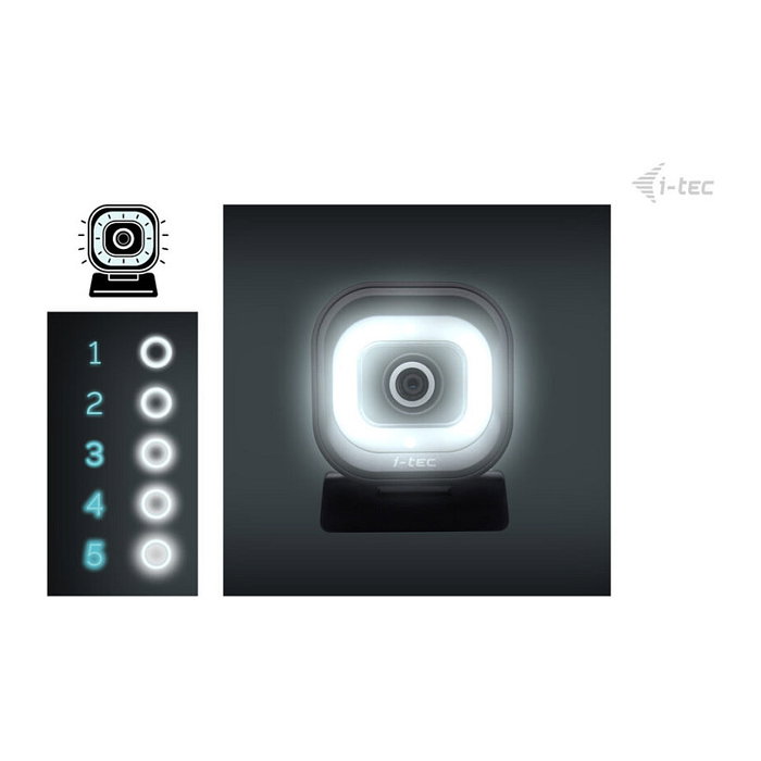 I-tec SOLOMON 700 STREAM 4K Webcam con Anillo de Luz LED I-tec SOLOMON 700 STREAM 4K Webcam con Anillo de Luz LED