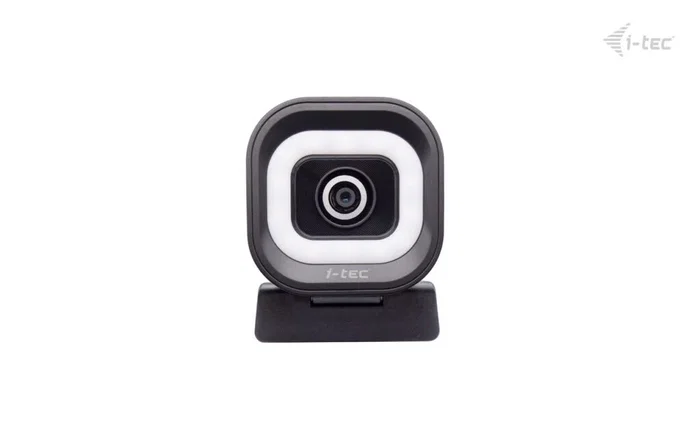 I-Tec SOLOMON 700 STREAM 4K Webcam con anillo de luz LED