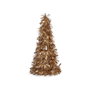 KRIST+ Árbol Espumillón Mate Oro y Blanco Set de 12