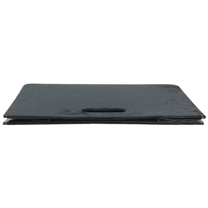 Home Deco Factory Revistero Negro Plegable Terciopelo 30x19x40 cm