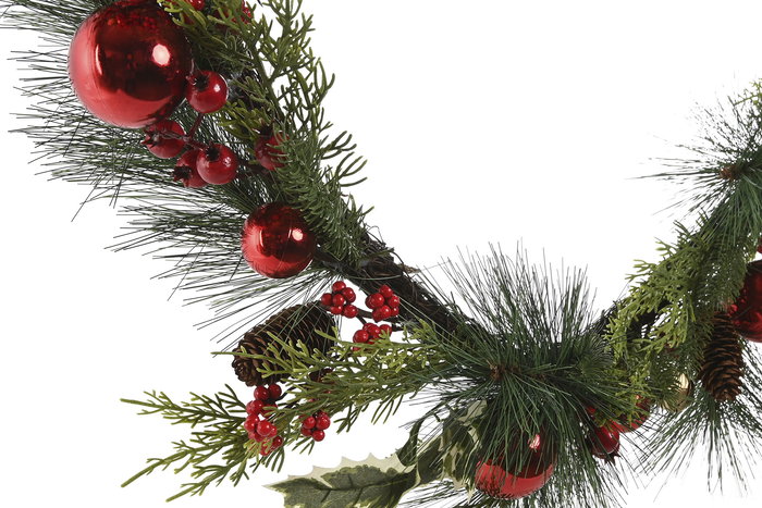 DKD Home Decor Guirnalda Navidad Tradicional Verde Rojo 11.5 x 180 x 23 cm (2 Unidades) DKD Home Decor Guirnalda Navidad Tradicional Verde Rojo 11.5 x 180 x 23 cm (2 Unidades)