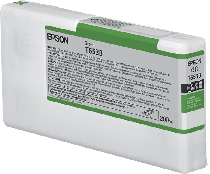 Epson T653B Cartucho de Tinta Verde 200 ml para Stylus Pro 4900 Epson T653B Cartucho de Tinta Verde 200 ml para Stylus Pro 4900