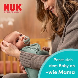 NUK Chupete de Silicona Mommy Feel 0-9 Meses Salmón (2 Unidades)