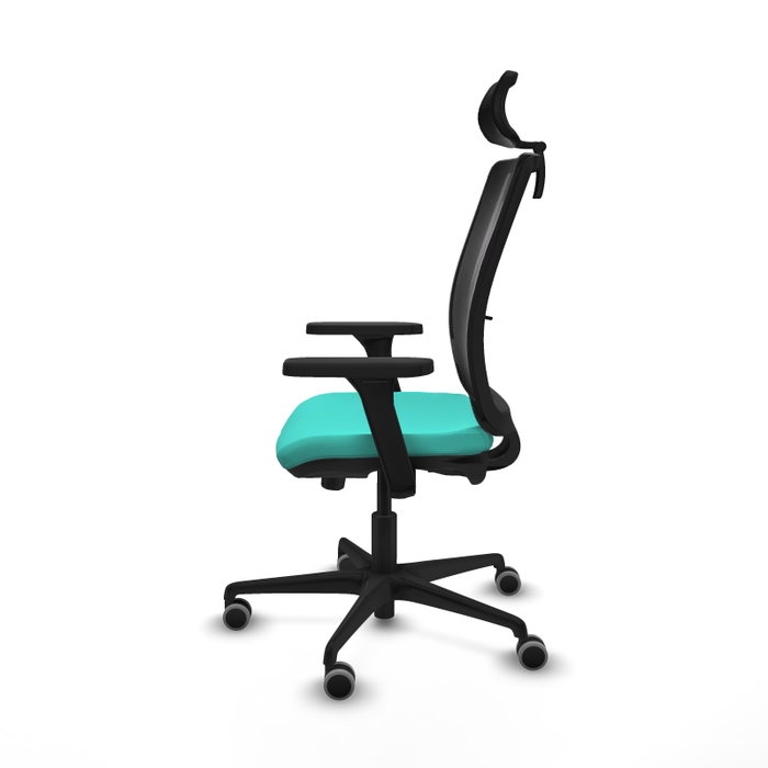 PIQUERAS Y CRESPO Silla de oficina Haches con mecanismo Sincro/Traslack Turquesa PIQUERAS Y CRESPO Silla de oficina Haches con mecanismo Sincro/Traslack Turquesa