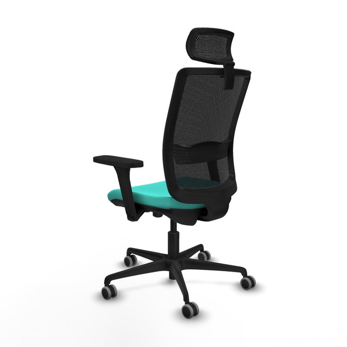 PIQUERAS Y CRESPO Silla de oficina Haches con mecanismo Sincro/Traslack Turquesa PIQUERAS Y CRESPO Silla de oficina Haches con mecanismo Sincro/Traslack Turquesa
