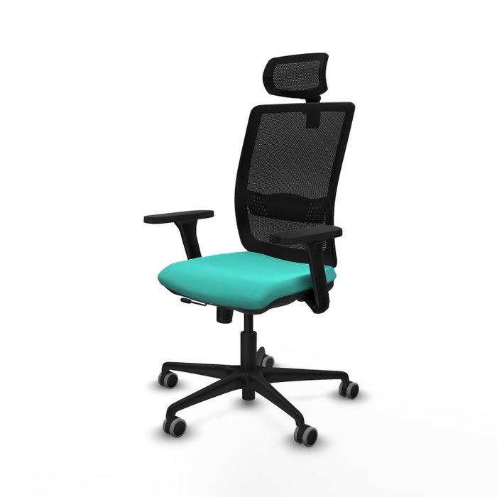 PIQUERAS Y CRESPO Silla de oficina Haches con mecanismo Sincro/Traslack Turquesa PIQUERAS Y CRESPO Silla de oficina Haches con mecanismo Sincro/Traslack Turquesa