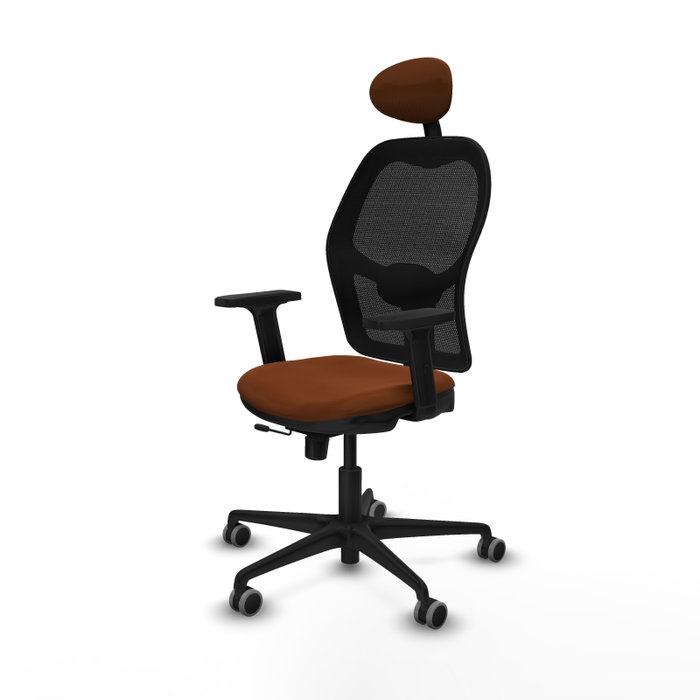 PIQUERAS Y CRESPO Silla de oficina Jorquera Marrón y Negro