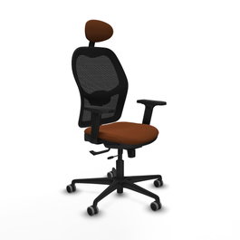 PIQUERAS Y CRESPO Silla de oficina Jorquera Marrón y Negro
