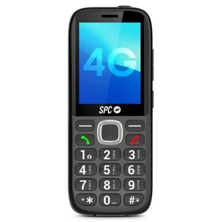 SPC Teléfono Móvil Fortune 2 Max 4G para Personas Mayores Negro con Pantalla XL y Botón SOS